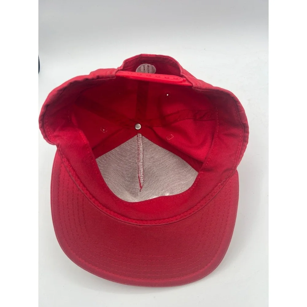 Illest Red Snapback Hat Cap White Script Logo Streetwear Adjustable OSFM